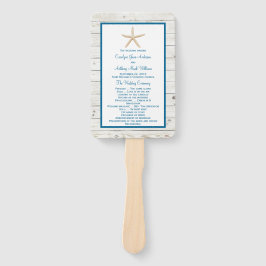 Abanico Colección Starfish Whitewashed Wood Beach Wedding
