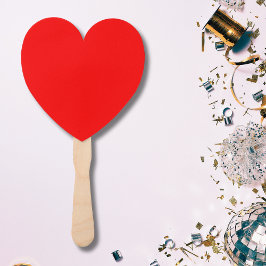 Abanico Color rojo sólido | Clásica | Elegante | Trendy