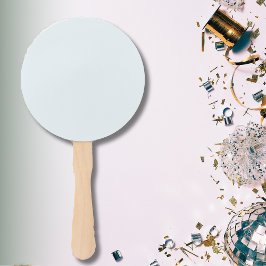 Abanico Color sólido blanco escarpado | Clásica | Elegante