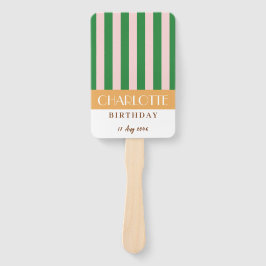 Abanico Coloridas franjas Minimalistas de color brillante 