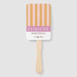 Abanico Coloridas franjas Minimalistas de color brillante 