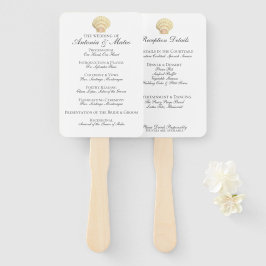 Abanico Combo del menú del programa Vintage Single Seashel