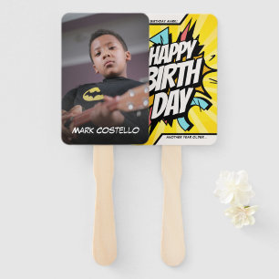 Abanico Cómic personalizado Face de fans del cumpleaños fe