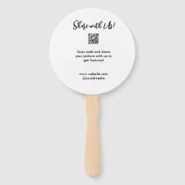 Abanico Comparte tu análisis de imagen código QR añadir co