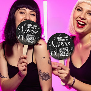 Abanico Compra a la novia una bebida el Punk de la última