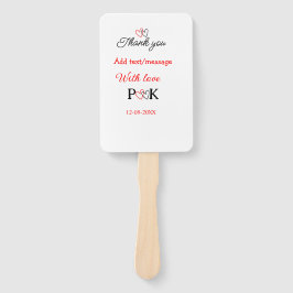 Abanico Con amor añadir letra de nombre de pareja gracias 