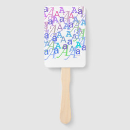 Abanico Confeti de Letras "A"