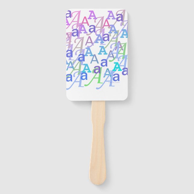 Abanico Confeti de Letras "A" (Anverso)