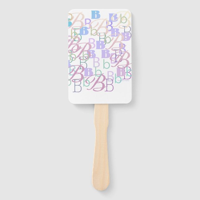 Abanico Confeti de Letras "B" (Anverso)