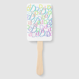 Abanico Confeti de Letras "D"