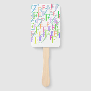 Abanico Confeti de Letras "F"