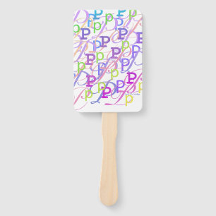 Abanico Confeti de Letras "P"