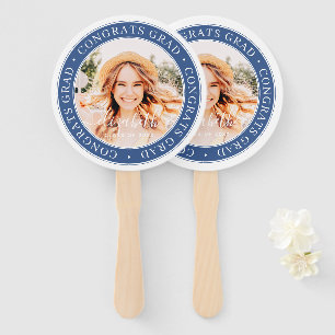Abanico Congrats Grad Modern Simple Personalizado Foto