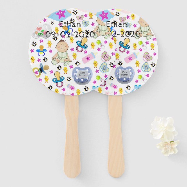 Abanico Conjunto de Fans Binkys Pacificadores (Anverso y reverso)