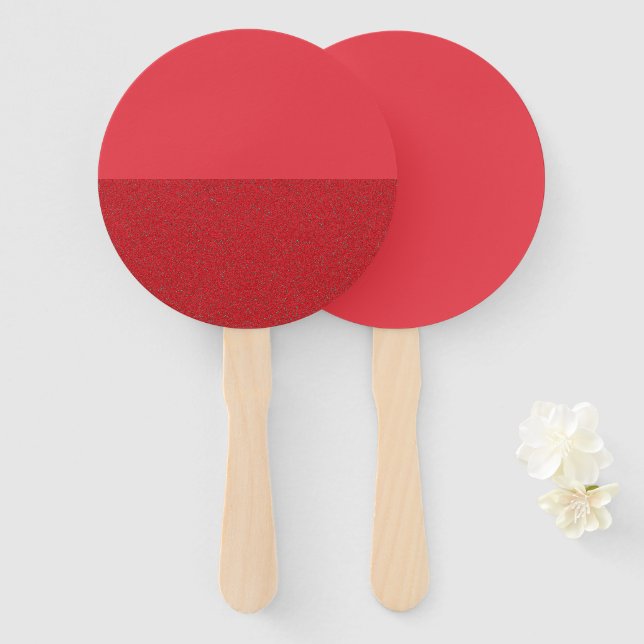 Abanico Conjunto de fans de Personalizado rojo de tomate c (Anverso y reverso)