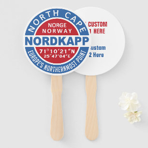 Abanico conjunto de fans de texto de NORDKAPP North Cape p