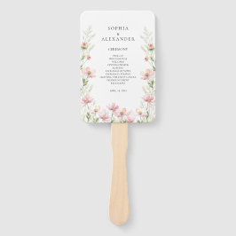 Abanico Conjunto de fans de un boda de flores silvestres.