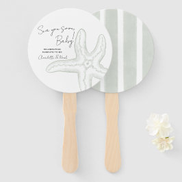 Abanico Conjunto de ventiladores para baby shower Sea You 