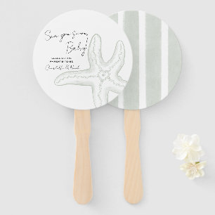 Abanico Conjunto de ventiladores para baby shower Sea You