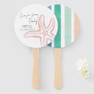Abanico Conjunto de ventiladores para baby shower Sea You 