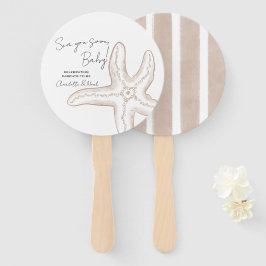 Abanico Conjunto de ventiladores para baby shower Sea You 