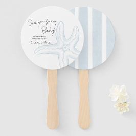Abanico Conjunto de ventiladores para baby shower Sea You 