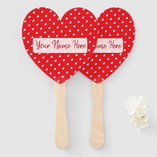 Abanico Corazones Feliz Día de San Valentín Patrón de Amor