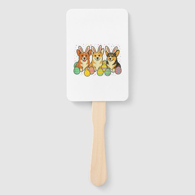 Abanico Corgi Easter T-Shirt_1 (Anverso)