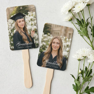 Abanico Crea Tu Propia Fotografía de Graduación de Dos Lad