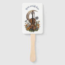 Abanico Crea tu propia serenata de luna creciente en violí