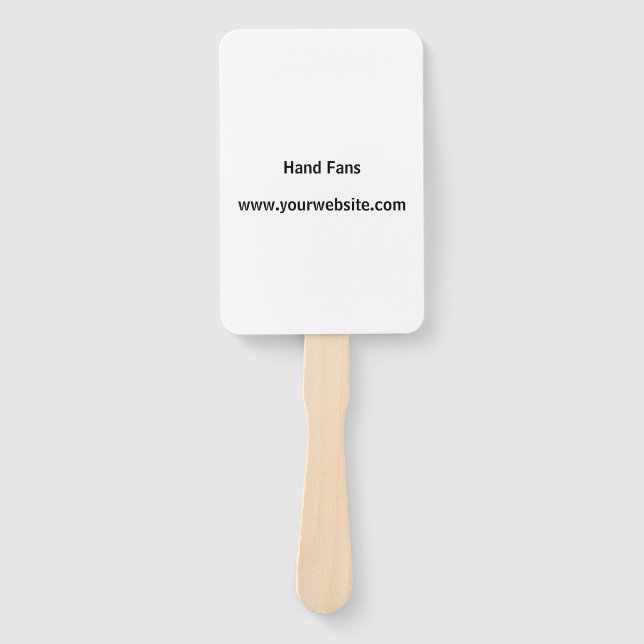 Abanico Crea tu propio rectángulo de promoción de marca si (Anverso)