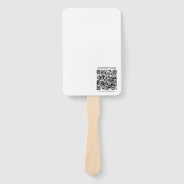 Abanico Crear su propio código QR | Blanco y negro