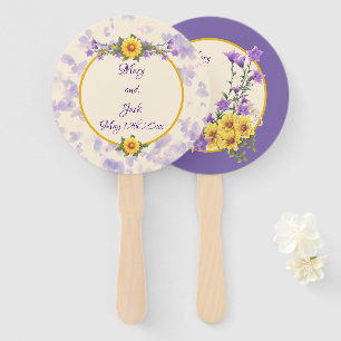 Abanico Crema de bodas de jardín de primavera