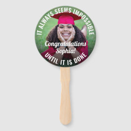 Abanico Cualquier cita 2 Foto Superposición Graduación Ins