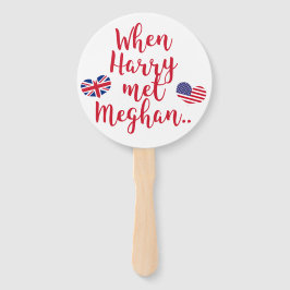 Abanico Cuando Harry conoció a Meghan | Boda Real Divertid