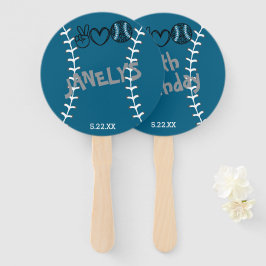 Abanico Cumpleaños de Peace Love Softball
