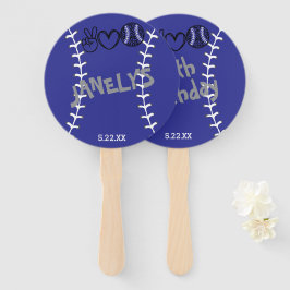 Abanico Cumpleaños de Peace Love Softball