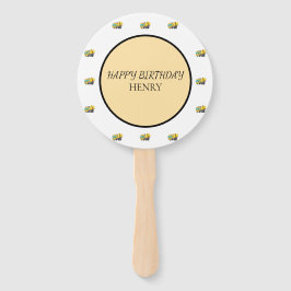 Abanico Cumpleaños del camión de la construcción