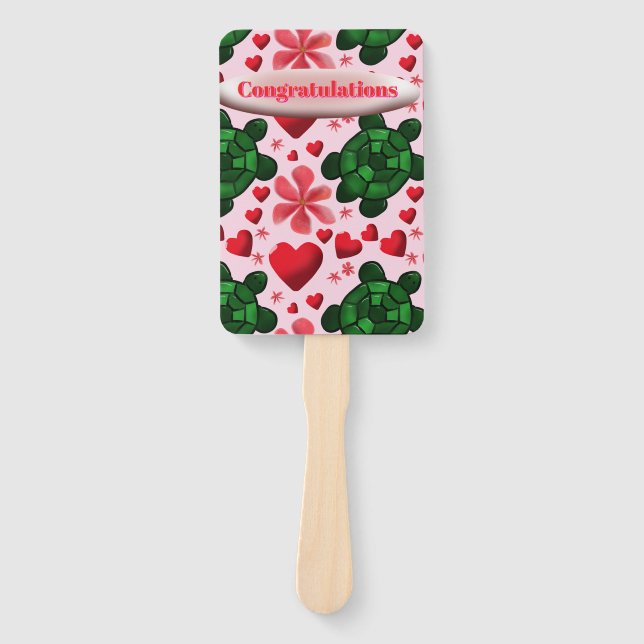 Abanico Custom turtle pattern  wrapping paper (Anverso)