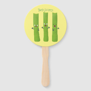 Abanico Cute apio palitos trio verduras personalizados