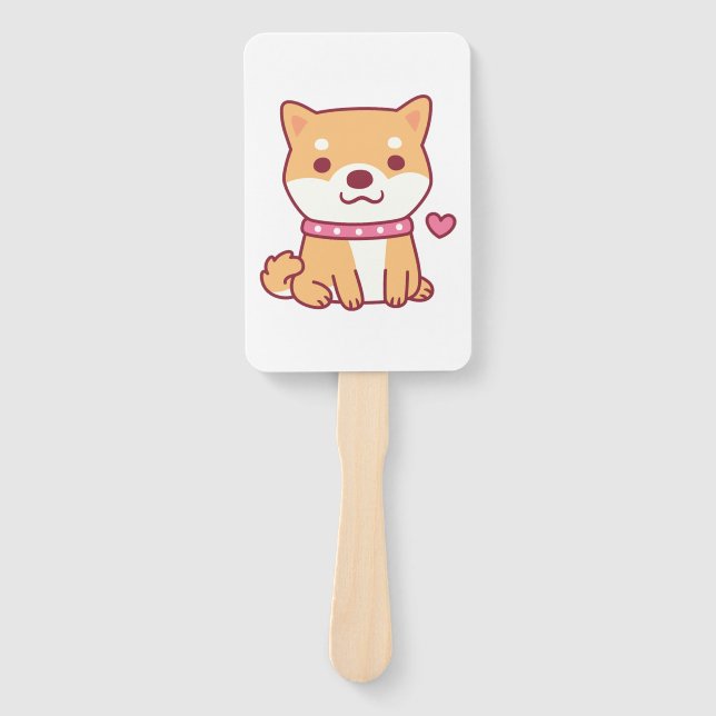 Abanico Cute Shiba Inu Dog (Anverso)