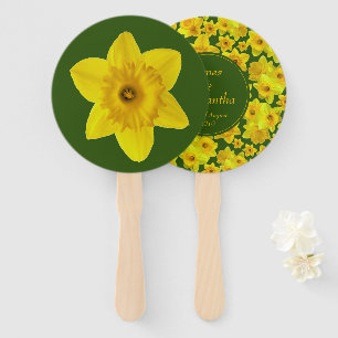 Abanico Daffodil de primavera amarilla - Boda