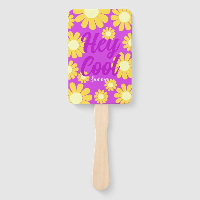 Abanico Daisy Yellow Maganta (Anverso)