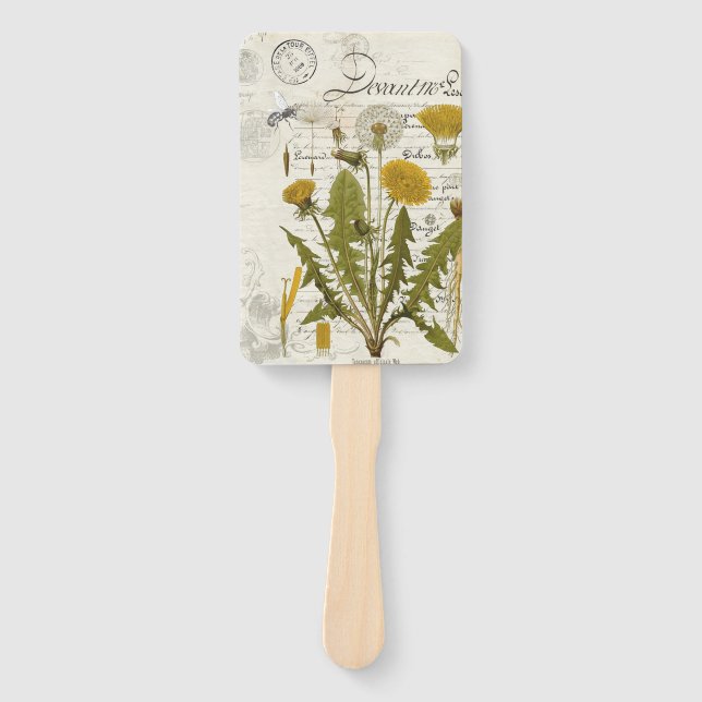 Abanico Dandilion Boda Fan (Anverso)