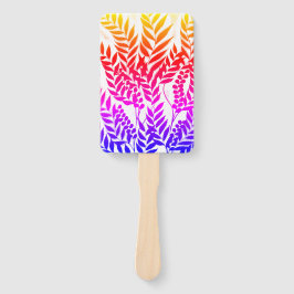 Abanico de mano con diseño floral