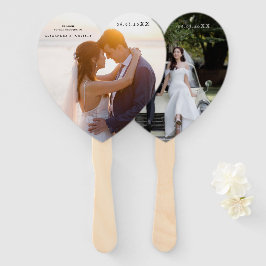 ABANICO DE MANO DE BIENVENIDA PARA BODA FOTO