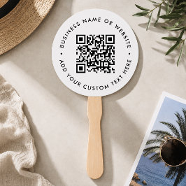 Abanico de Mano | Logotipo de Código QR Personaliz