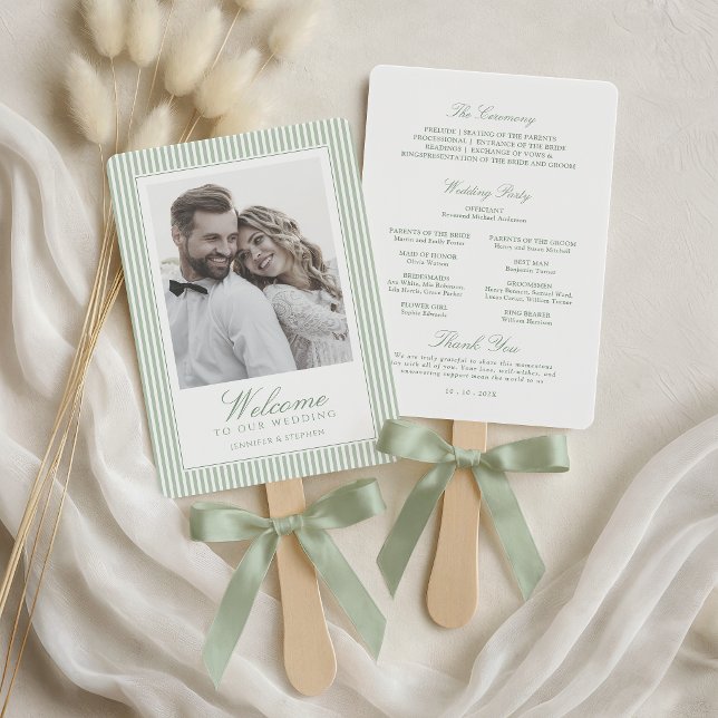 Abanico de mano para programa de boda con foto en  (Subido por el creador)