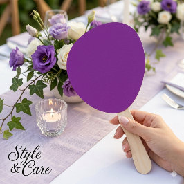Abanico de Paletas Morado Clásico para Eventos Ele