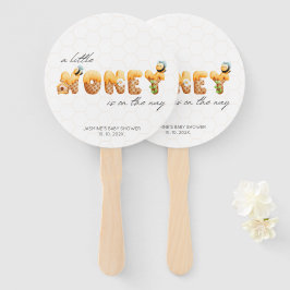 Abanico Decoración Baby Shower de Little Honey Bee